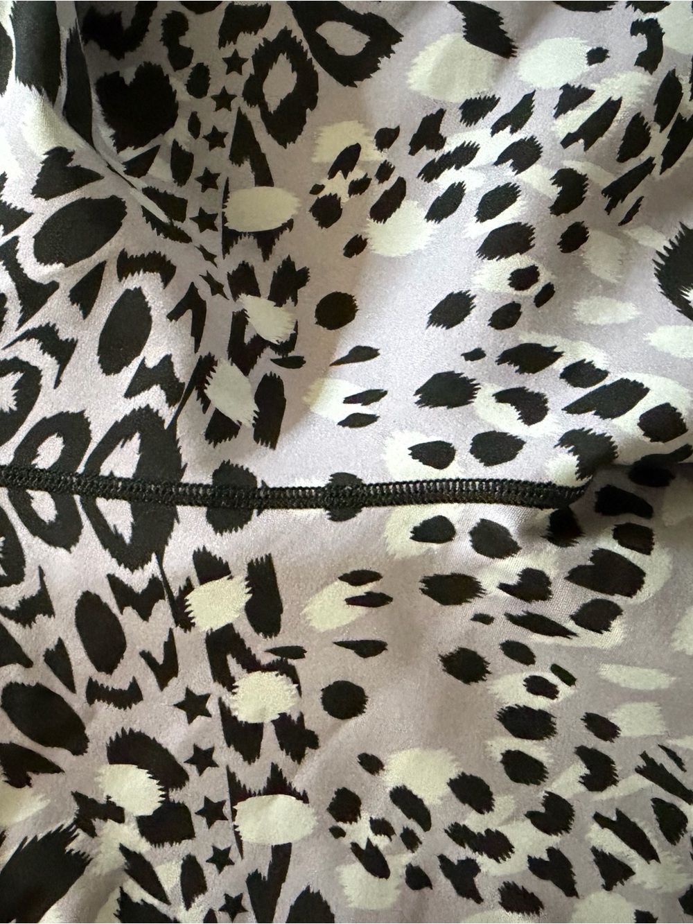 ultracor Black and White Leopard-Print Kids Leggings - Picture 4 of 4